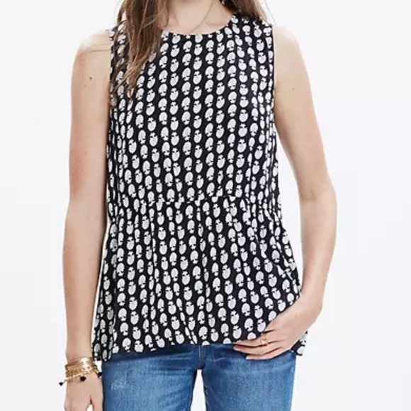 Madewell Ruffle Tank Top in Bloomstamp Size XS - Picture 12 of 12